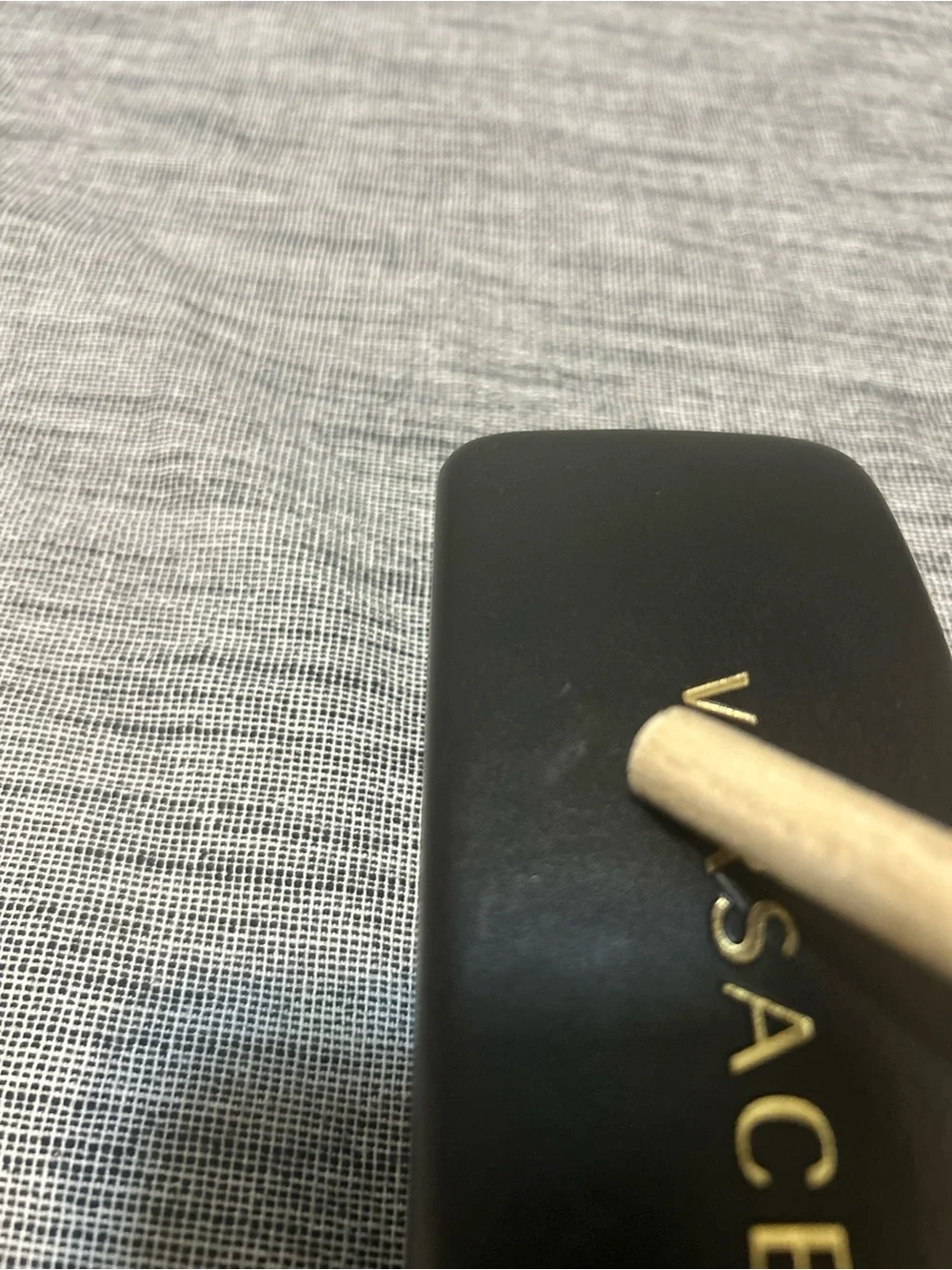 Versace Black Sunglasses Hard Case with Gold Logo